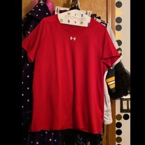 Red Under Armor Sports Teeshirt
